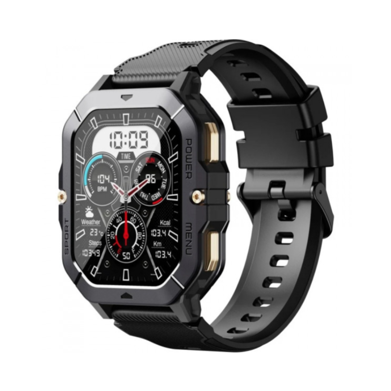 Смарт-годинник Oukitel BT101 з AMOLED-екраном та Bluetooth-дзвінками (JL7012F6)