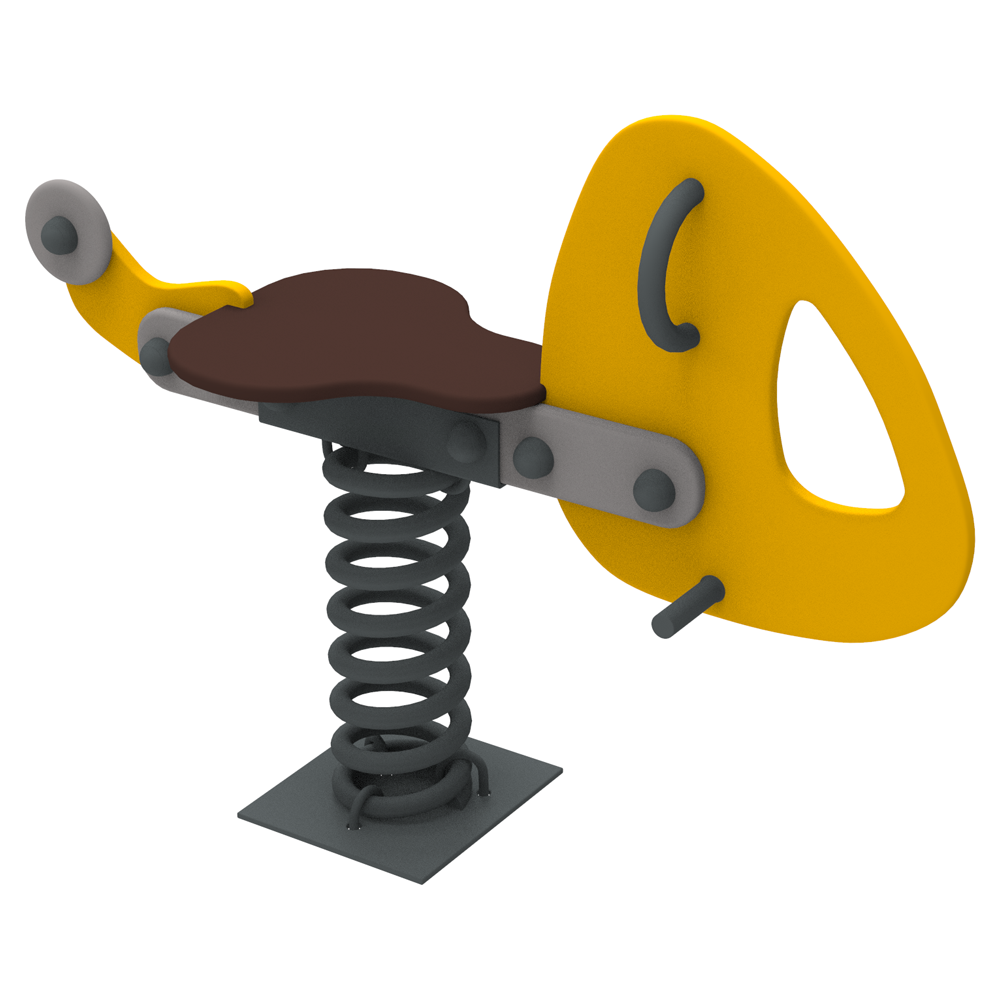 Качеля на пружине для детской площадки Kidigo Эликоптеро 108х31х77 см Разноцветный (1127670987)