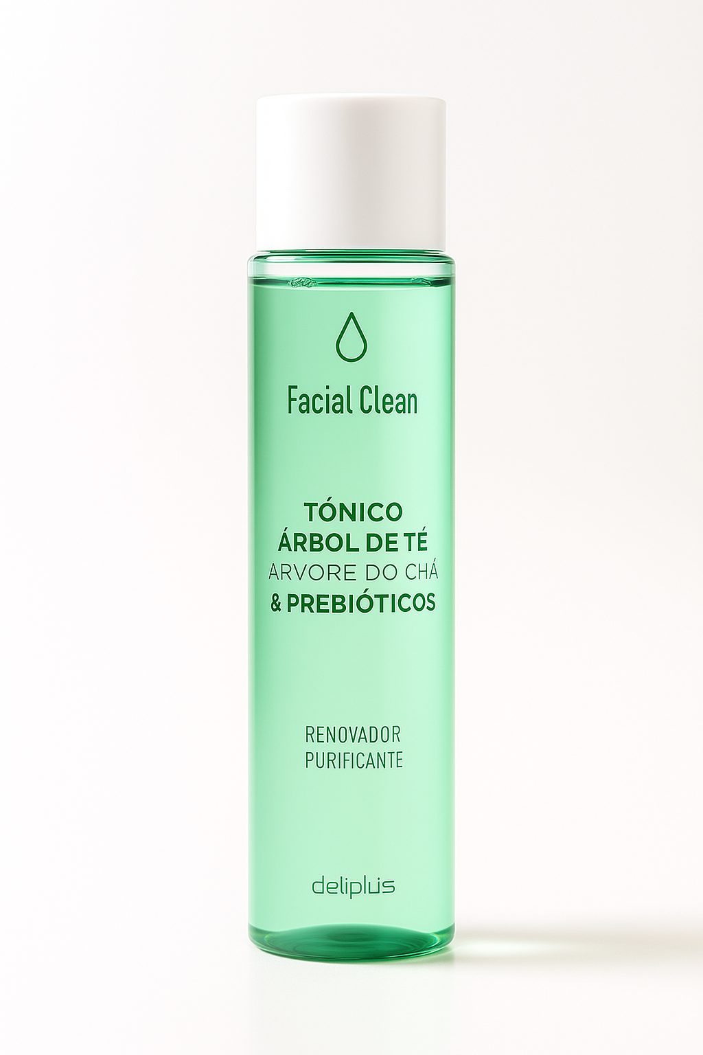 Тоник для лица для нормальной комбинированной и жирной кожи с акне Deliplus Facial Clean Árbol de Te y Prebioticos 255 мл (27563054)