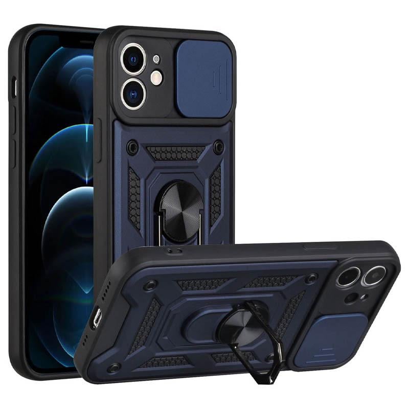 Противоударный ударопрочный чехол Camshield Serge Ring для Apple iPhone 11 (6.1") Синий