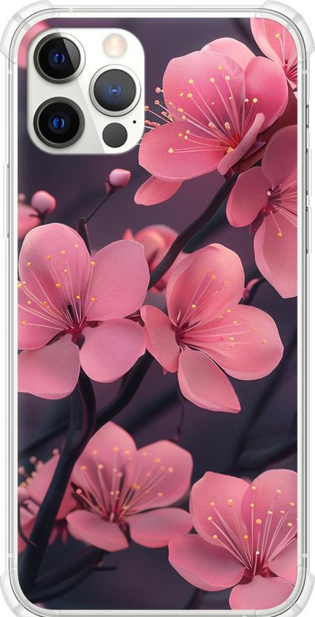 Чехол на iPhone 12 Pro Пурпурная сакура (6075sp-2052-42517)