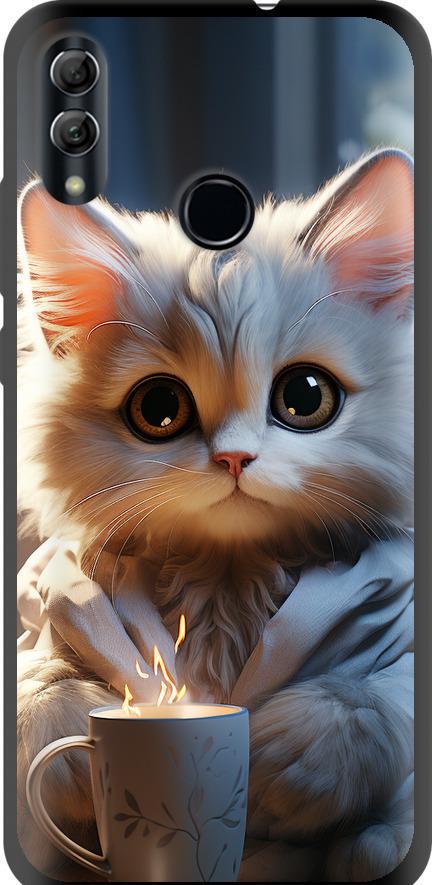Чехол на Huawei Honor 10 Lite White cat (5646b-1618-42517) Чехол на Huawei Honor 10 Lite White cat (5646b-1618-42517)