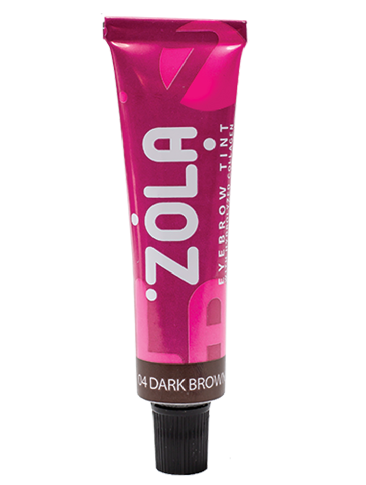 Краска для бровей с коллагеном Zola Eyebrow Tint With Collagen 04 Dark Brown 15 мл Темно-коричневая