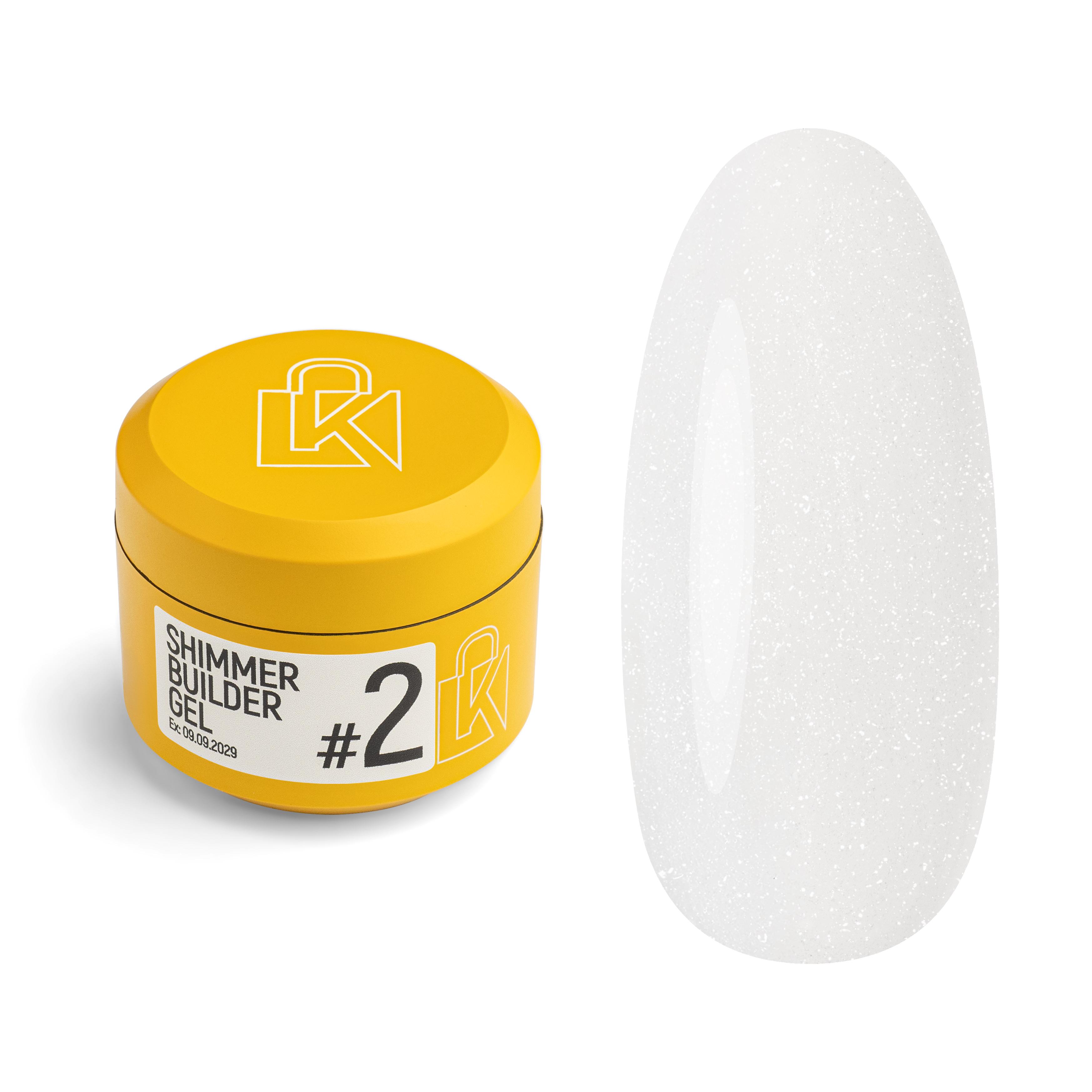 Гель для наращивания Kupiuviti Shimmer Builder Gel №02 30 мл