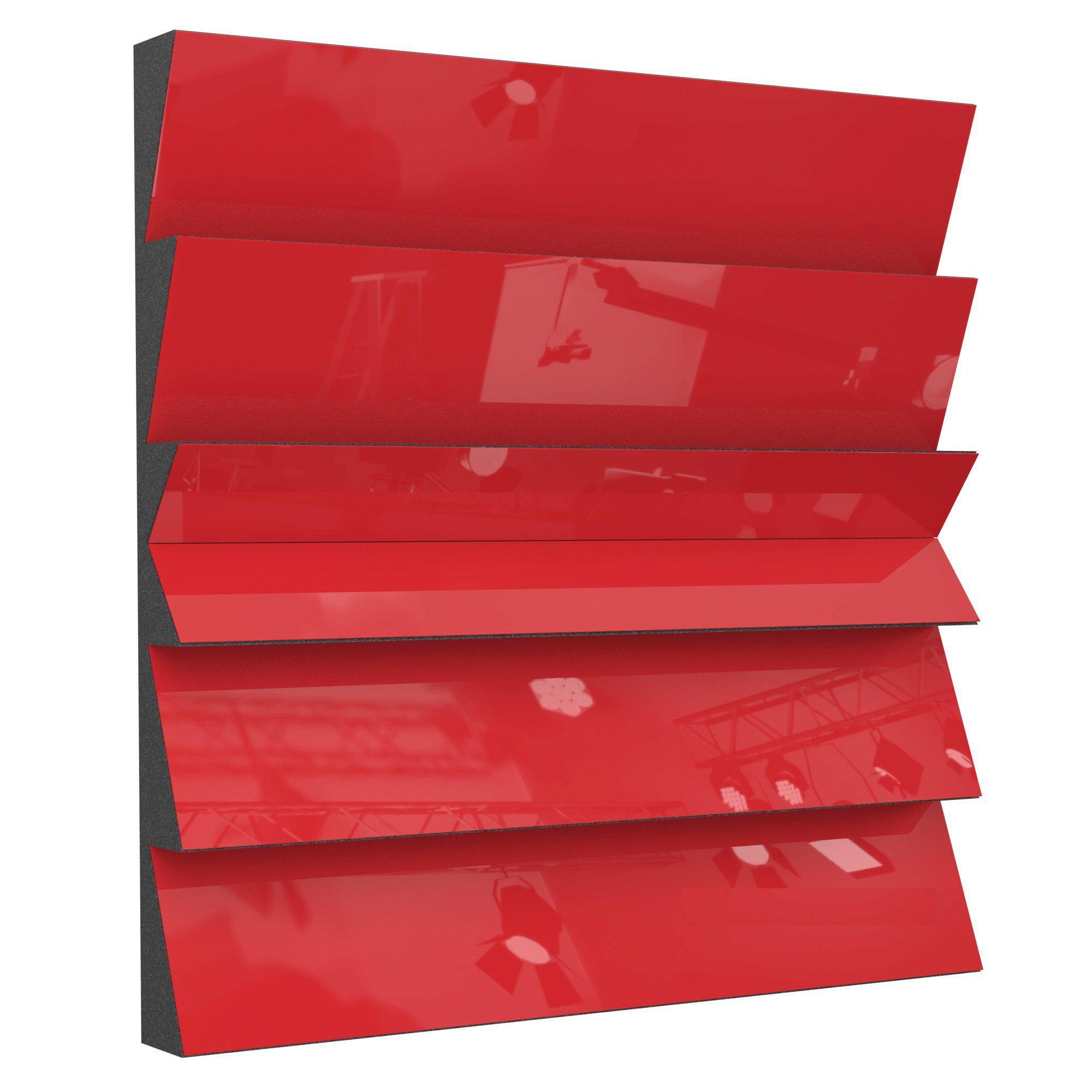 Акустическая панель Ecosound Pindiff Crater Plastic 50х50 см 53 мм Красный (1365)