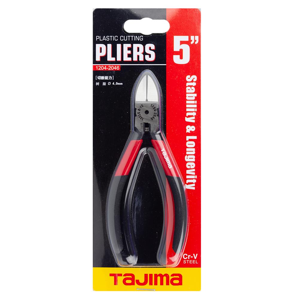 Кусачки-бокорезы Tajima Premium CrV для пластика плоские губки 125 мм (1204-2046) - фото 5