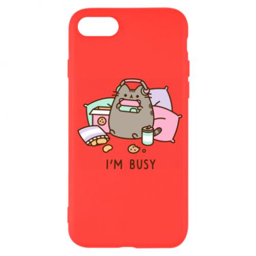 Чехол для iPhone 7 Pusheen I'm Busy