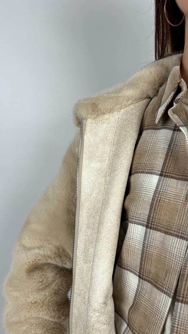 Шуба женская из эко-меха 606-01 M Черный - фото 9 Шуба женская из эко-меха 606-01 M Черный - фото 9