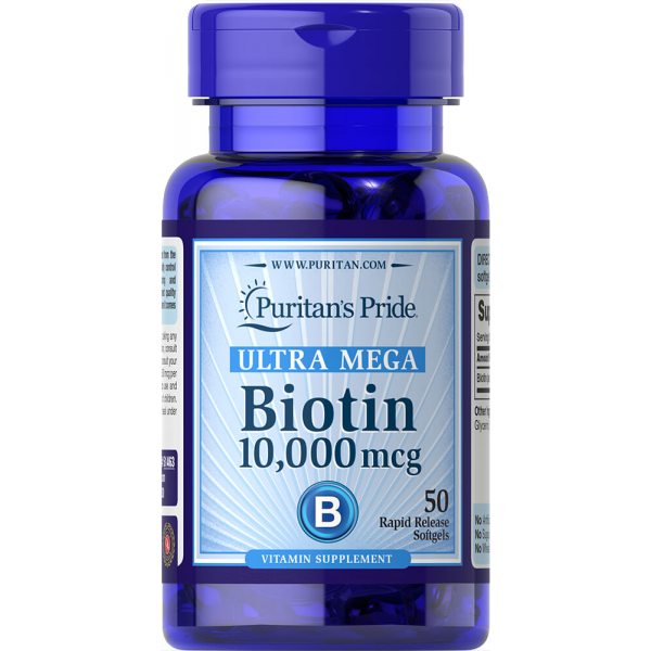 Витамины Puritan'S Pride Biotin 10000 мкг 50 капсул