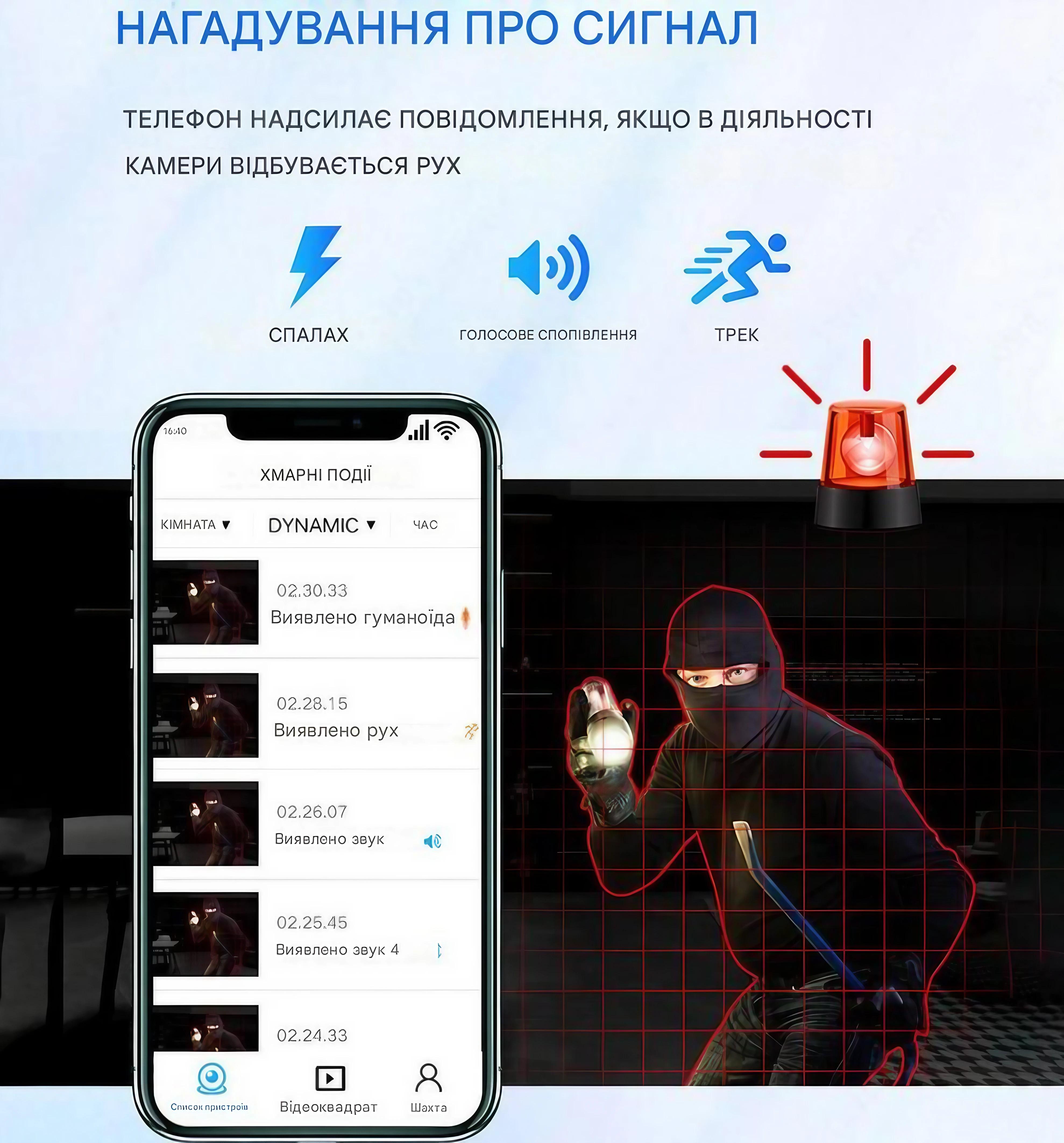 Камера видеонаблюдения мини беспроводная WiFi X6 1080P с ночным видением и датчиком движения (DT-P7-X6D) - фото 7