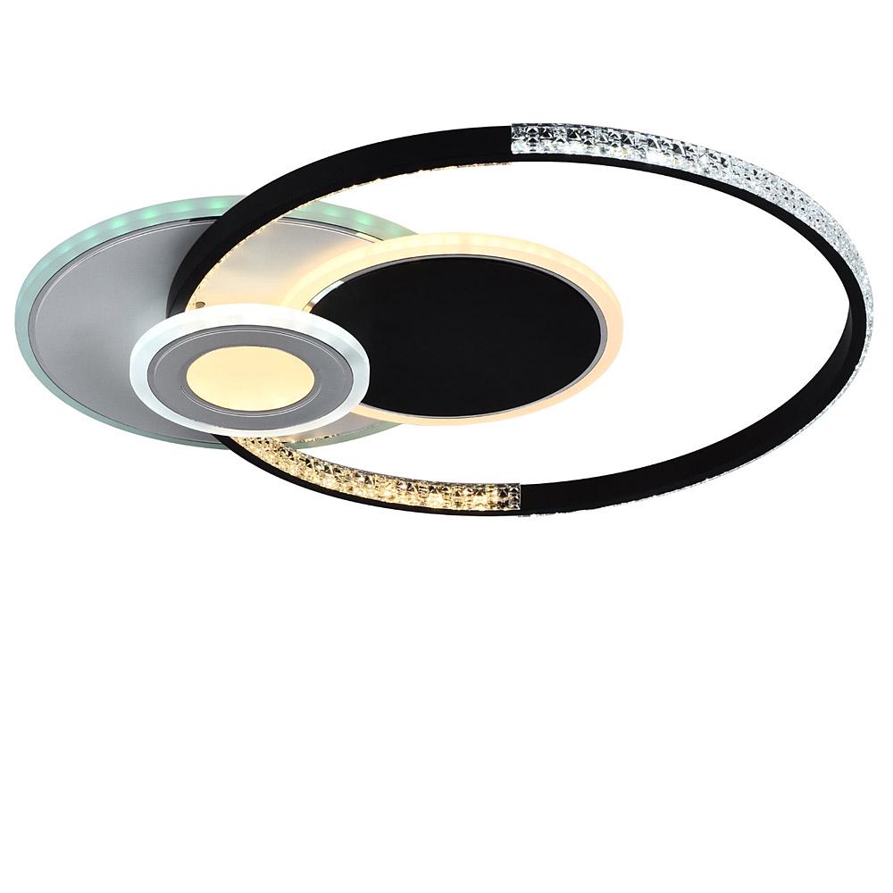 Люстра потолочная светодиодная Led Light House SRS-19065/550 WH/BK RGB 96W/8W Белый/Черный