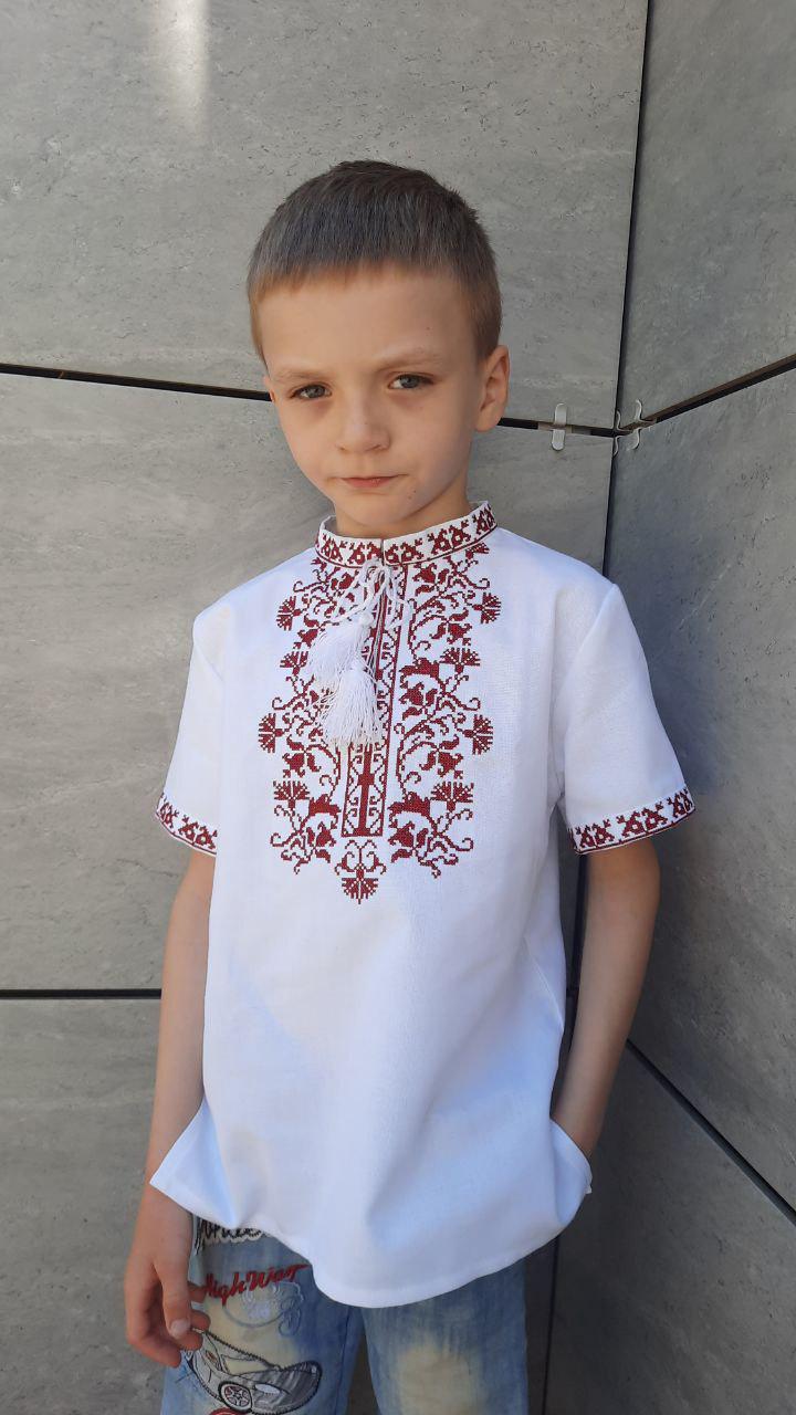 Вишиванка для хлопчика Вишиваночка р. 146 Білий (717-2к) - фото 3 Вишиванка для хлопчика Вишиваночка р. 146 Білий (717-2к) - фото 3
