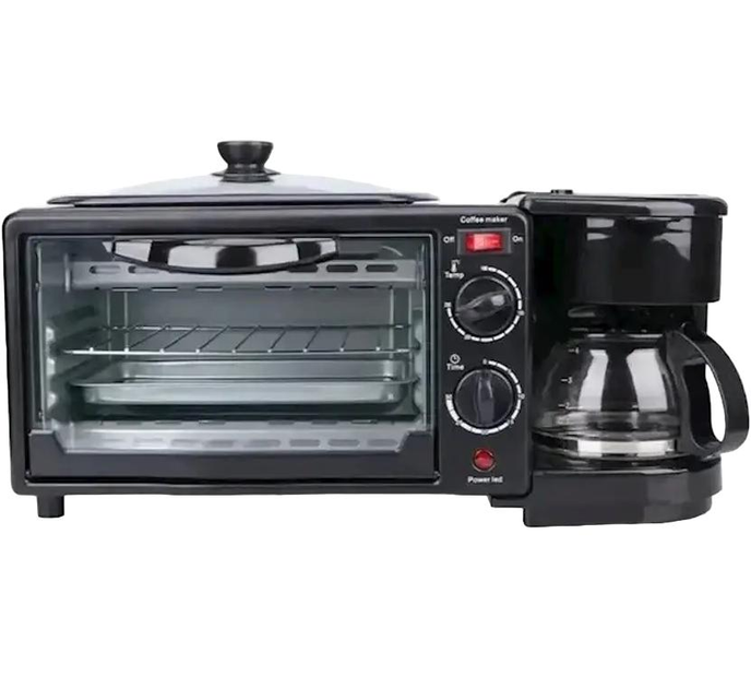 Печь электрическая с кофеваркой и сковородой.