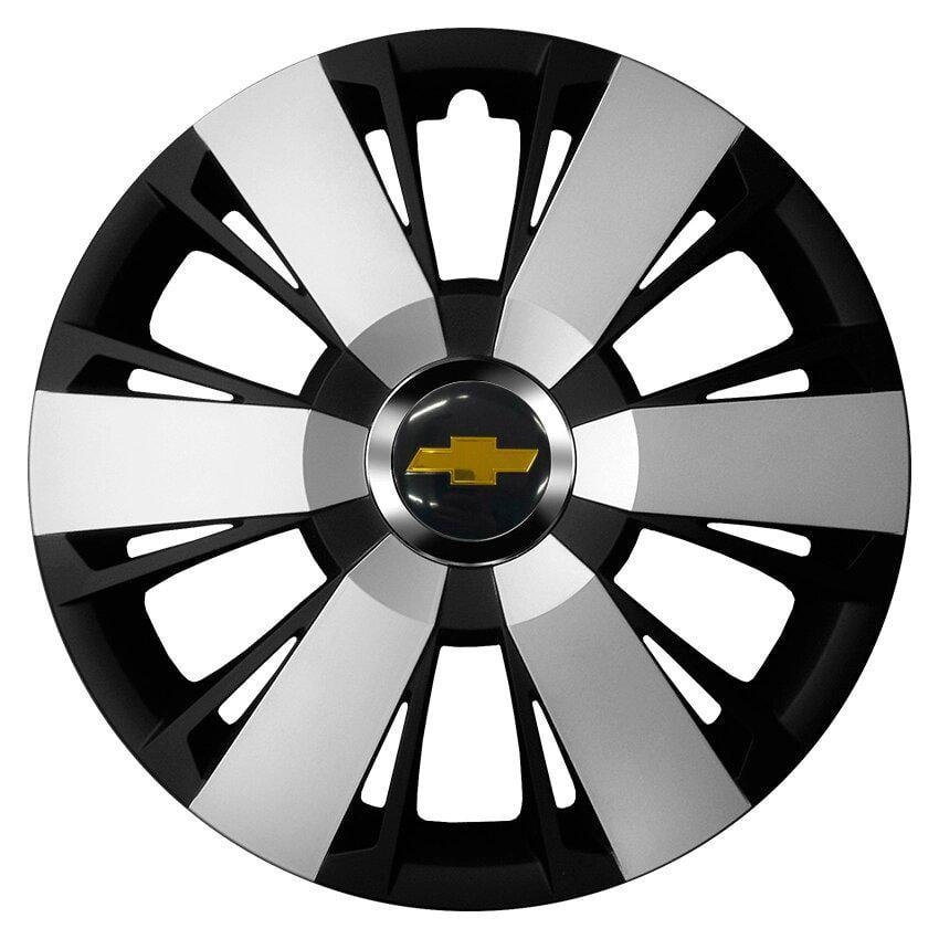 Комплект колпаков JAWOPLAST Sportivo Duo R16 для Chevrolet 4 шт. Silver/Black (28435108)