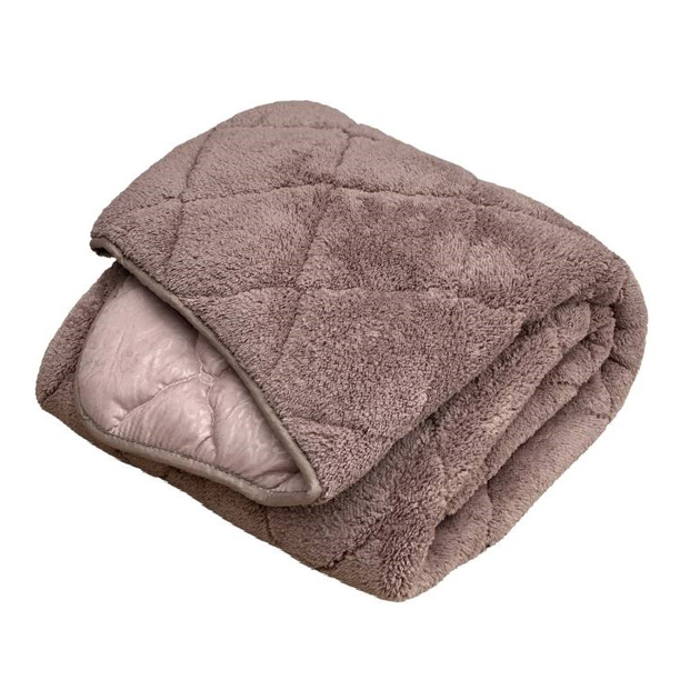 Одеяло двуспальное стеганое зимнее из верблюжьей шерсти Leri Max 21482 180х210 см Коричневый (8-6-5149691)
