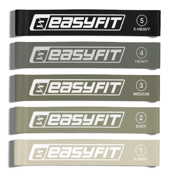 Резинки для фітнесу EasyFit MonoBand 5 шт. (EF-5NR) Резинки для фітнесу EasyFit MonoBand 5 шт. (EF-5NR)