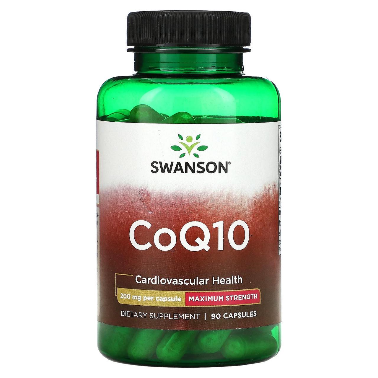 Коензим CoQ10 Swanson Ultra Q10 для здоров'я серця 90 капс. 200 мг (1466199243)