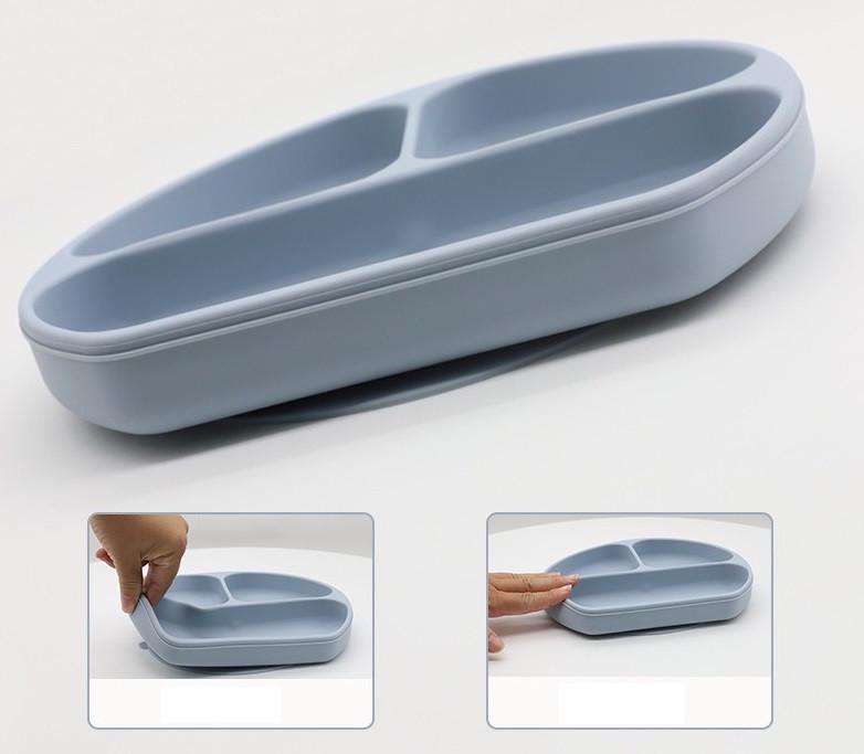 Набір дитячого силіконового посуду на присоску 11 предметів (639501114) - фото 7