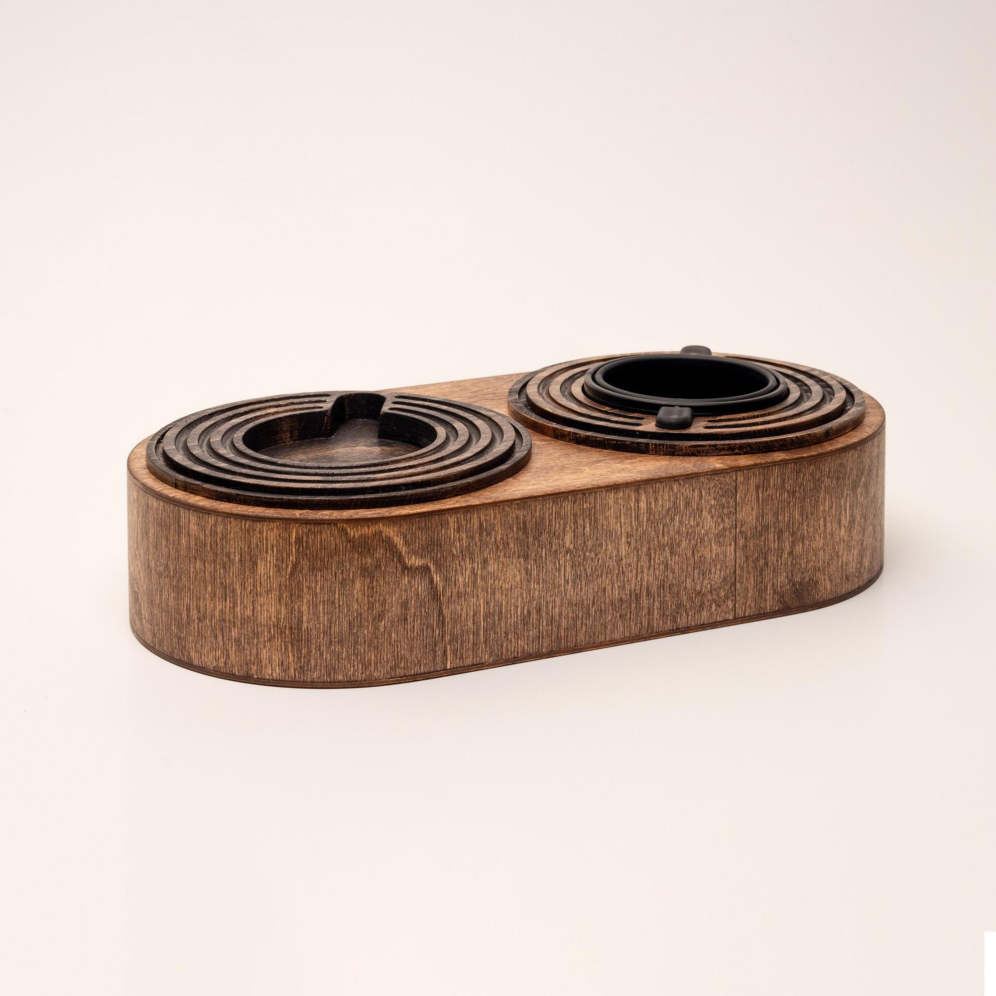 Підставка Spillno Oval з двосторонньою підставкою для чашки або тарілки (90004)