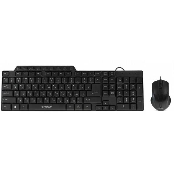 Клавиатура и мышка Crown CMMK-520B USB Черный
