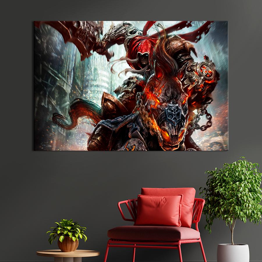 Настенний декор Герой игры Darksiders: Warmastered Edition 80x54 см (A215-1)