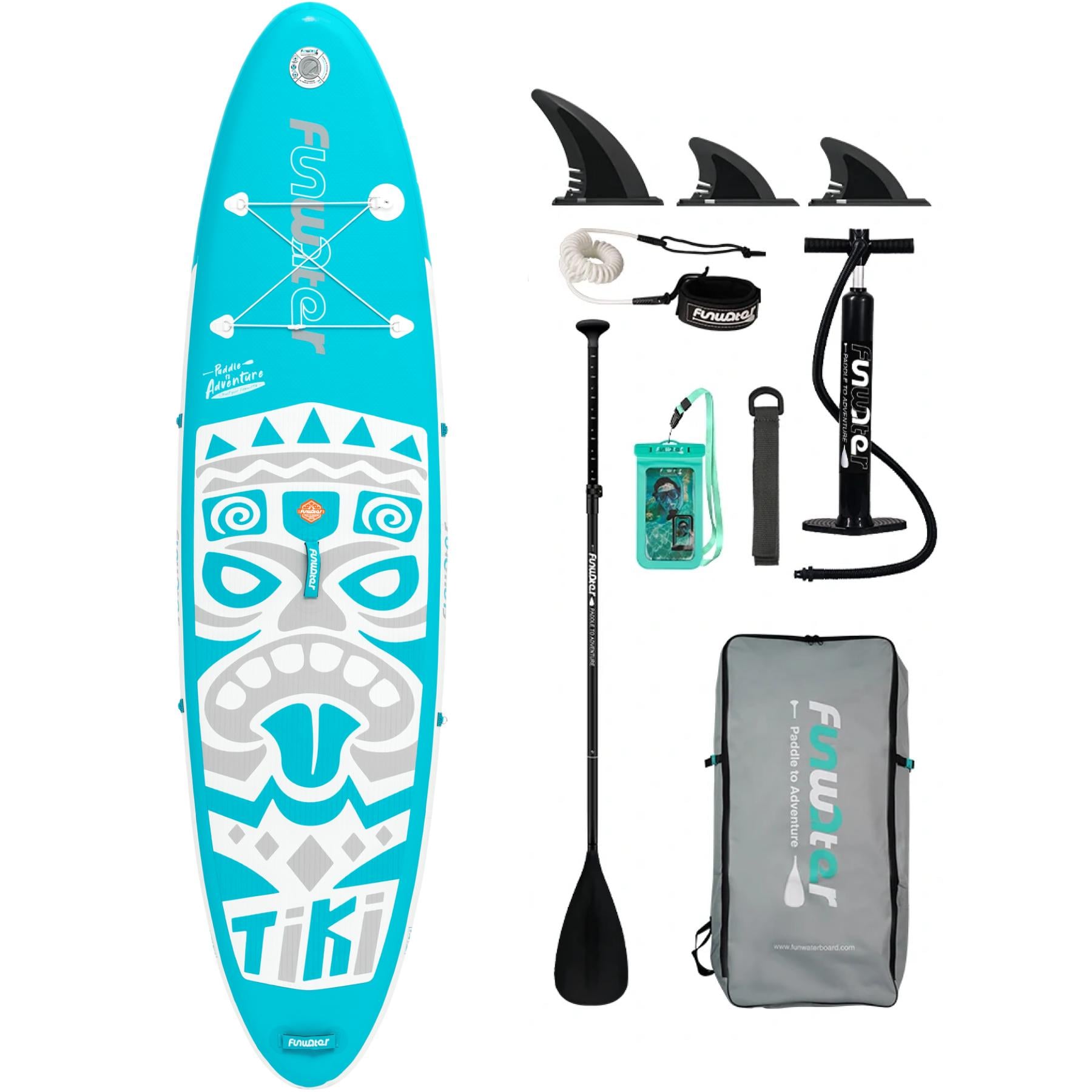 SUP-доска надувная Funwater Paddleboard 10" 8в1 320x84x15 см Tiki (TIKI04A)