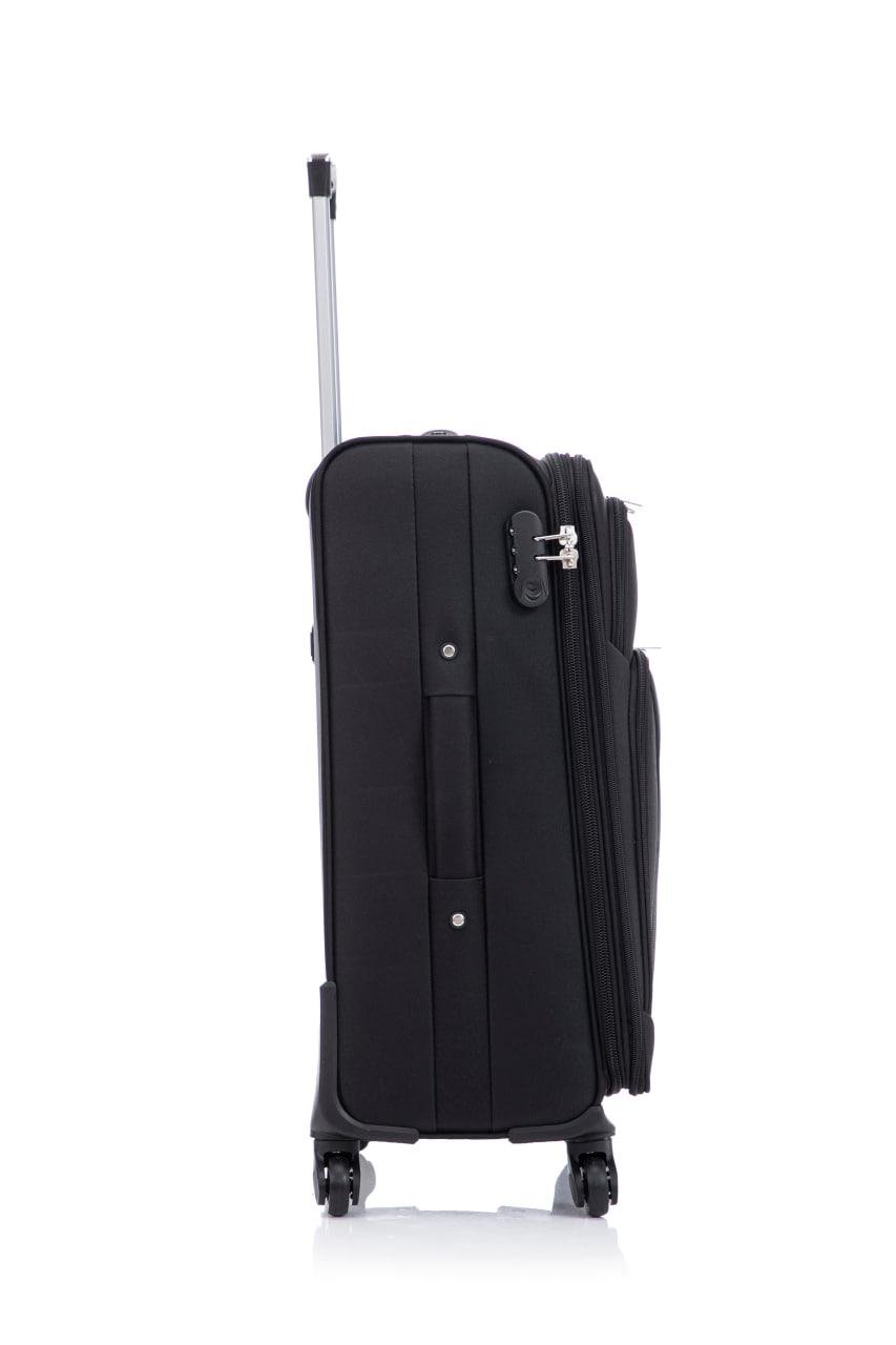 Чемодан Bonro Tourist 4 колеса невеликий Чорний (2199) - фото 15