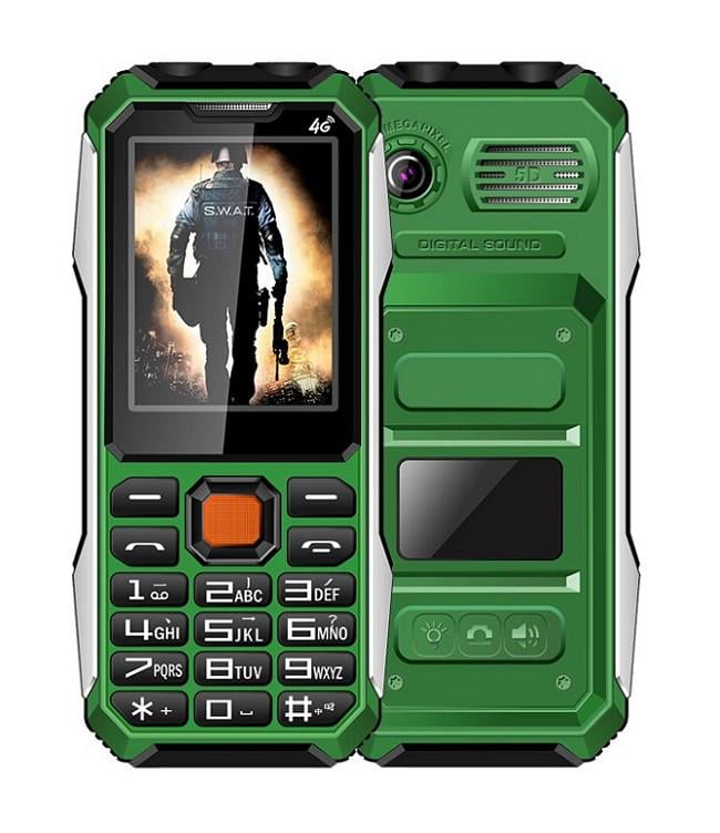 Кнопковий телефон H-Mobile Happyhere A6 Green (11163614)