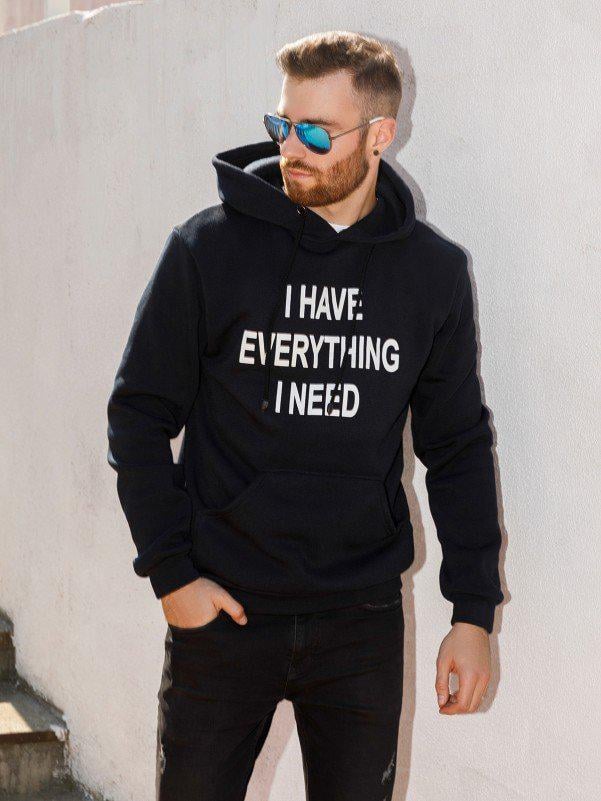 Мужская толстовка ISSA Plus L Черный (GN-445) Мужская толстовка ISSA Plus L Черный (GN-445)