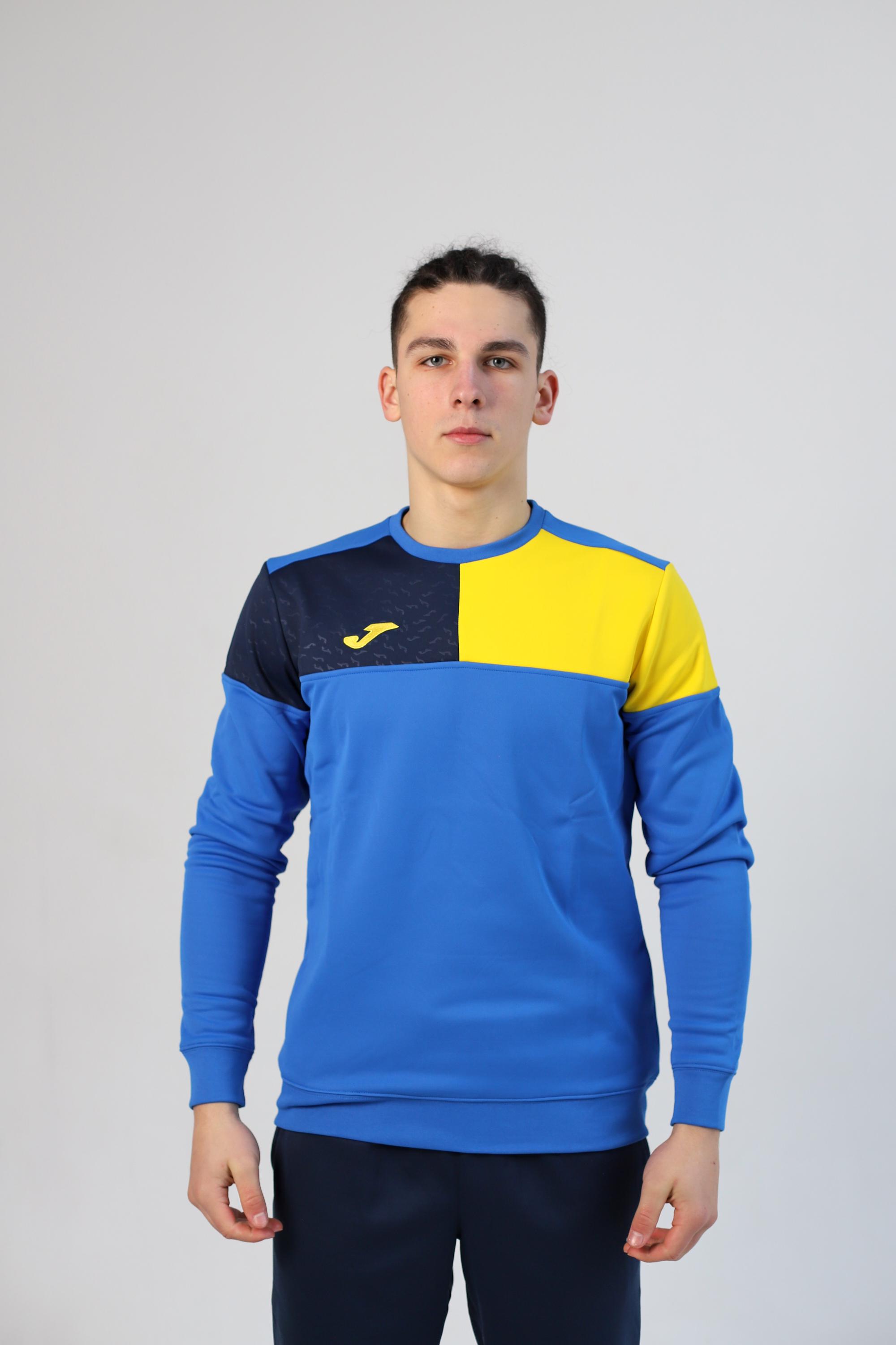 Реглан Joma 103085.709 Crew V Sweatshirt M Royal Yellow/Navy (8445757193926)