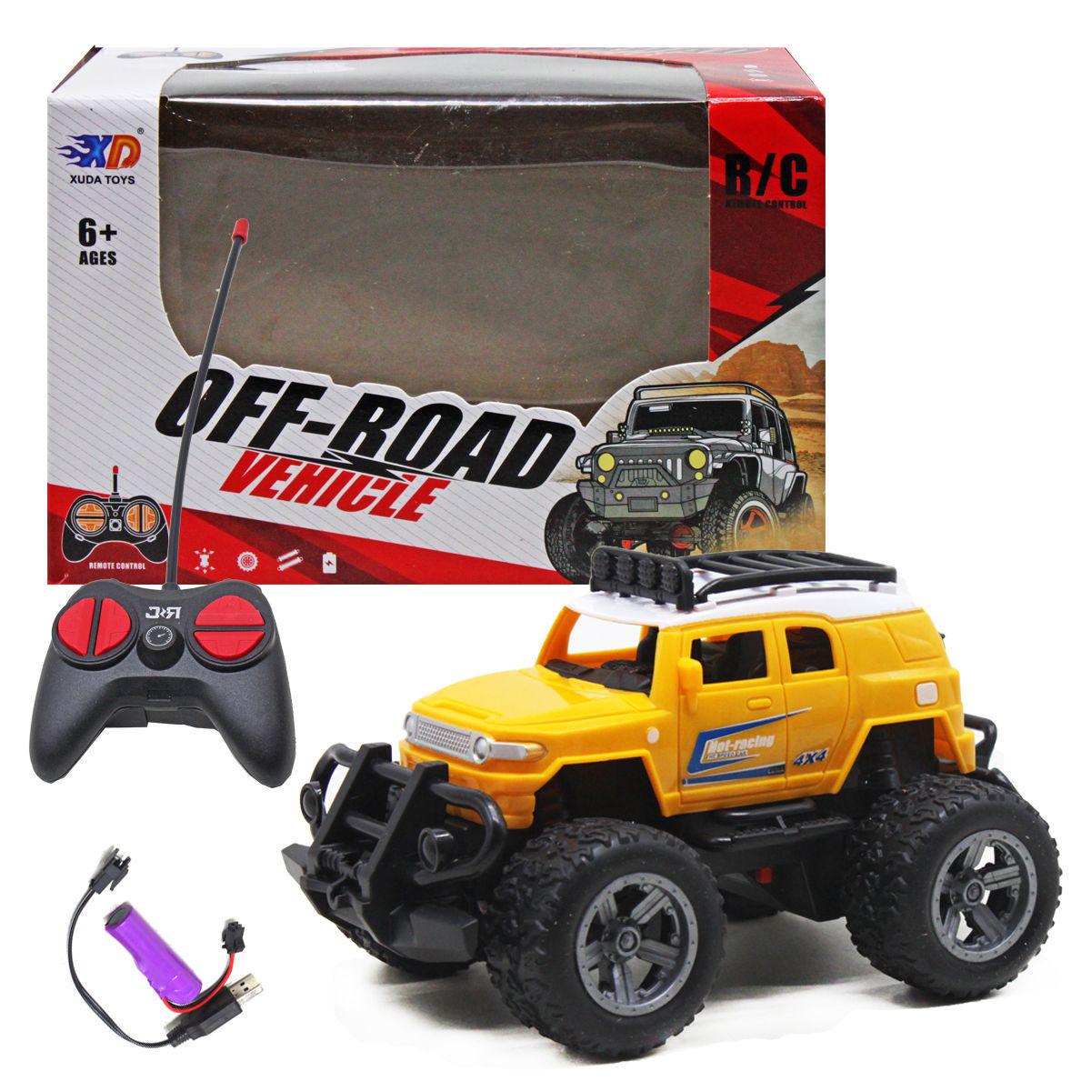 Джип на радиоуправлении Toyota FJ Cruiser Желтый (1-6-218305)