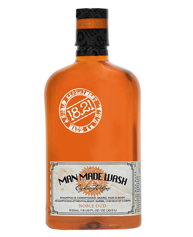 Шампунь/кондиціонер для бороди/волосся/тіла 18.21 Man Made Noble Oud 532 мл (2008445169)