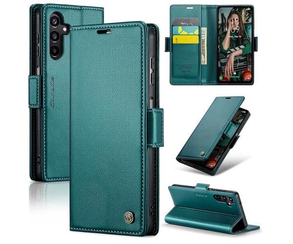 Чехол книжка CaseMe Leather Magnet Case для Samsung Galaxy A15 / A15 5G Зеленый