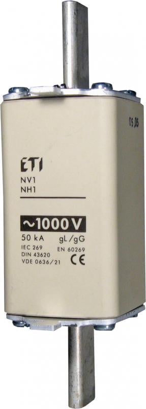 Предохранитель ножевой ETI NH1 40A gG 1000V AC с плавкой вставкой (4113710)