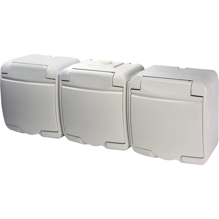 Розетка ETI Hermetics 4668023 Schuko RHE-3s 3-на з заземленням біла кришка IP54 Білий (3014539908) Розетка ETI Hermetics 4668023 Schuko RHE-3s 3-на з заземленням біла кришка IP54 Білий (3014539908)