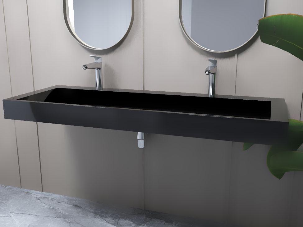 Умывальник подвесной Status Adler 150 Black (644) - фото 3