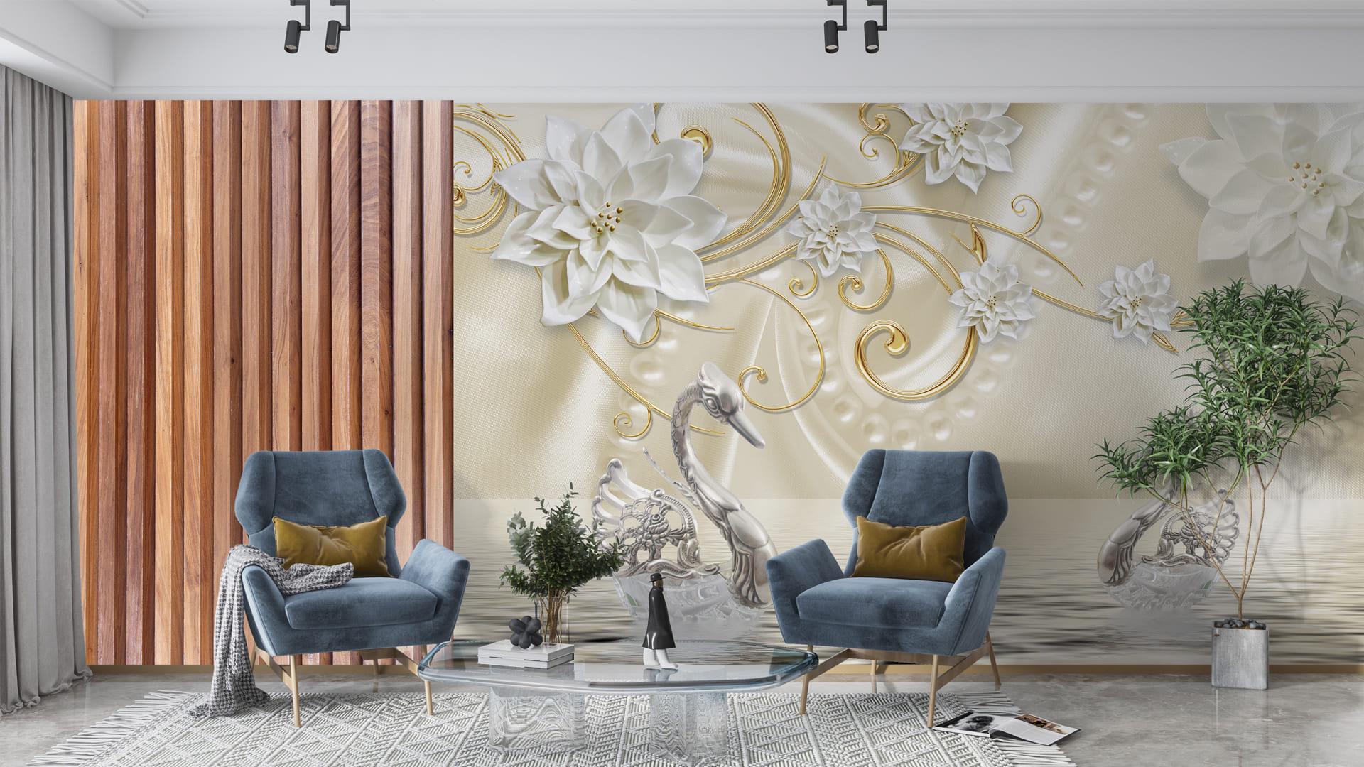 Фотообои флизелиновые Styleo Print-walls Тишина воды 0758 300х200 см (Pw-0758)