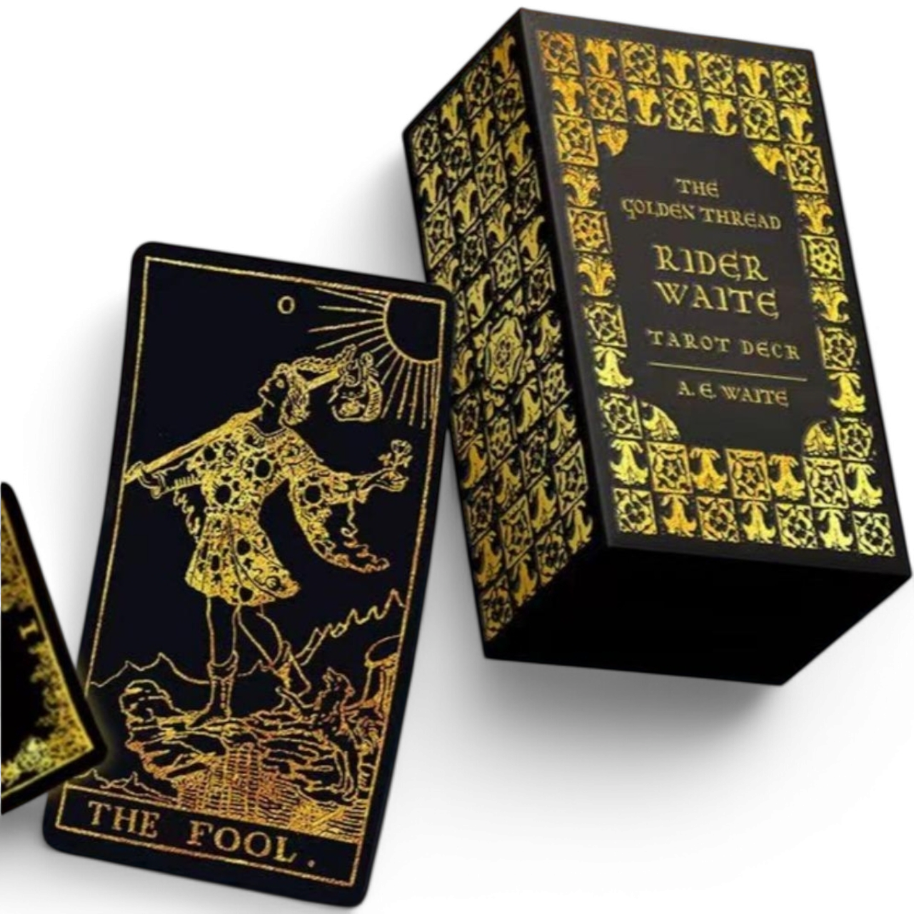 Карты таро Universal Вейта пластик Золотой с черным (2509329081)