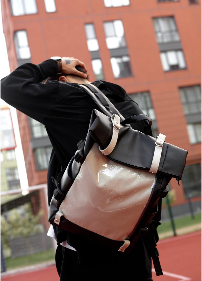 Рюкзак мужской Sambag RollTop Hacking Черно-серый (15379011e) - фото 9 Рюкзак мужской Sambag RollTop Hacking Черно-серый (15379011e) - фото 9