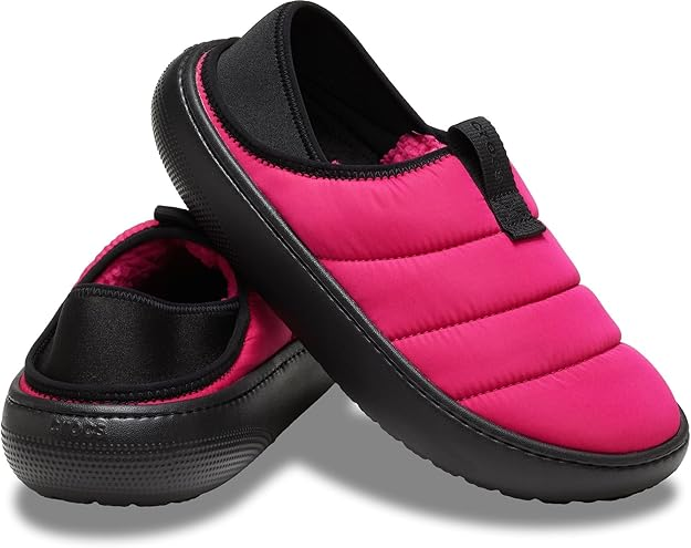 Сабо жіночі сліпони Crocs Classic Puff Moс Dragon Fruit/Multi р. 33/34 Малиновий