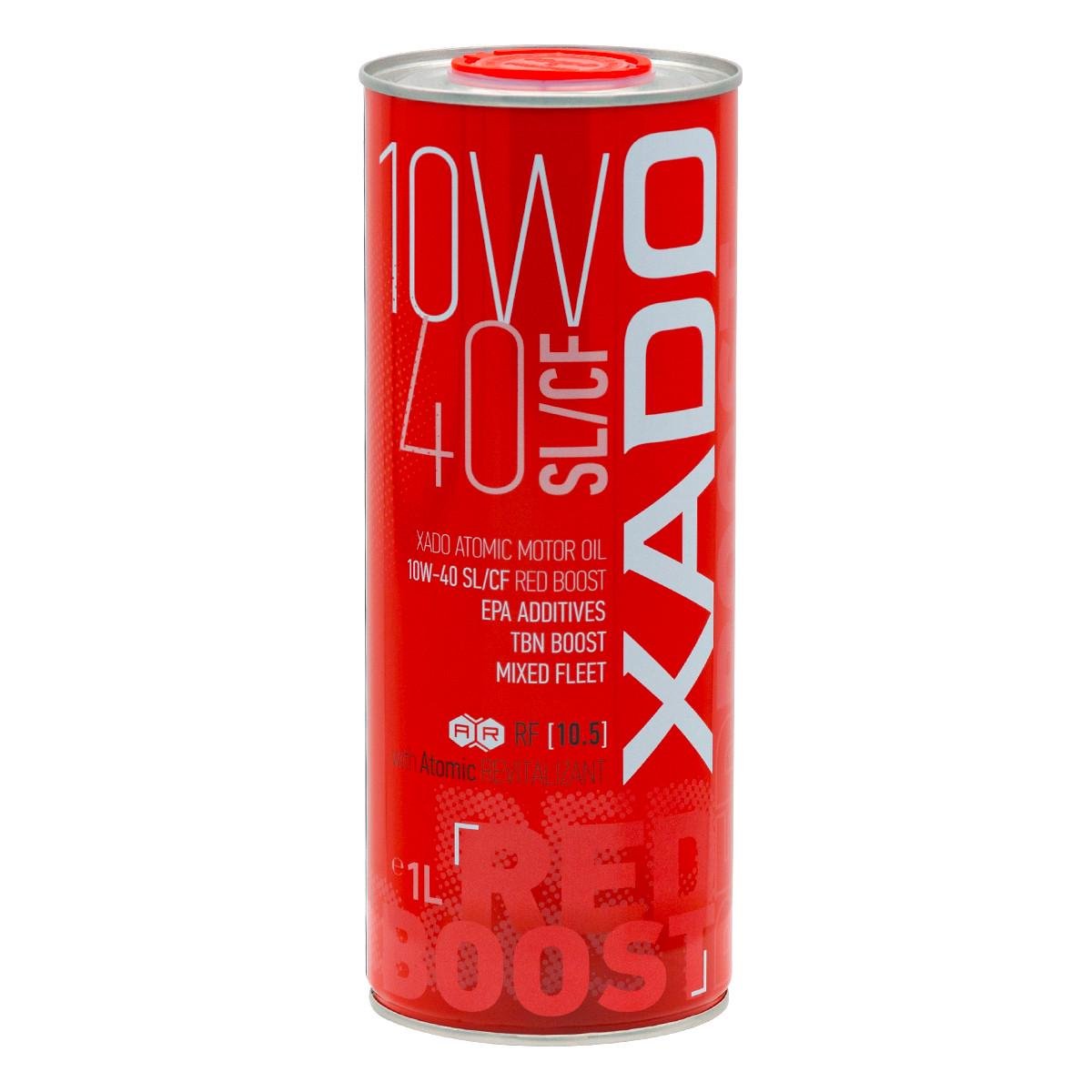 Моторна олива XADO Atomic Oil 10W-40 SL/CF Red boost напівсинтетична 1 л