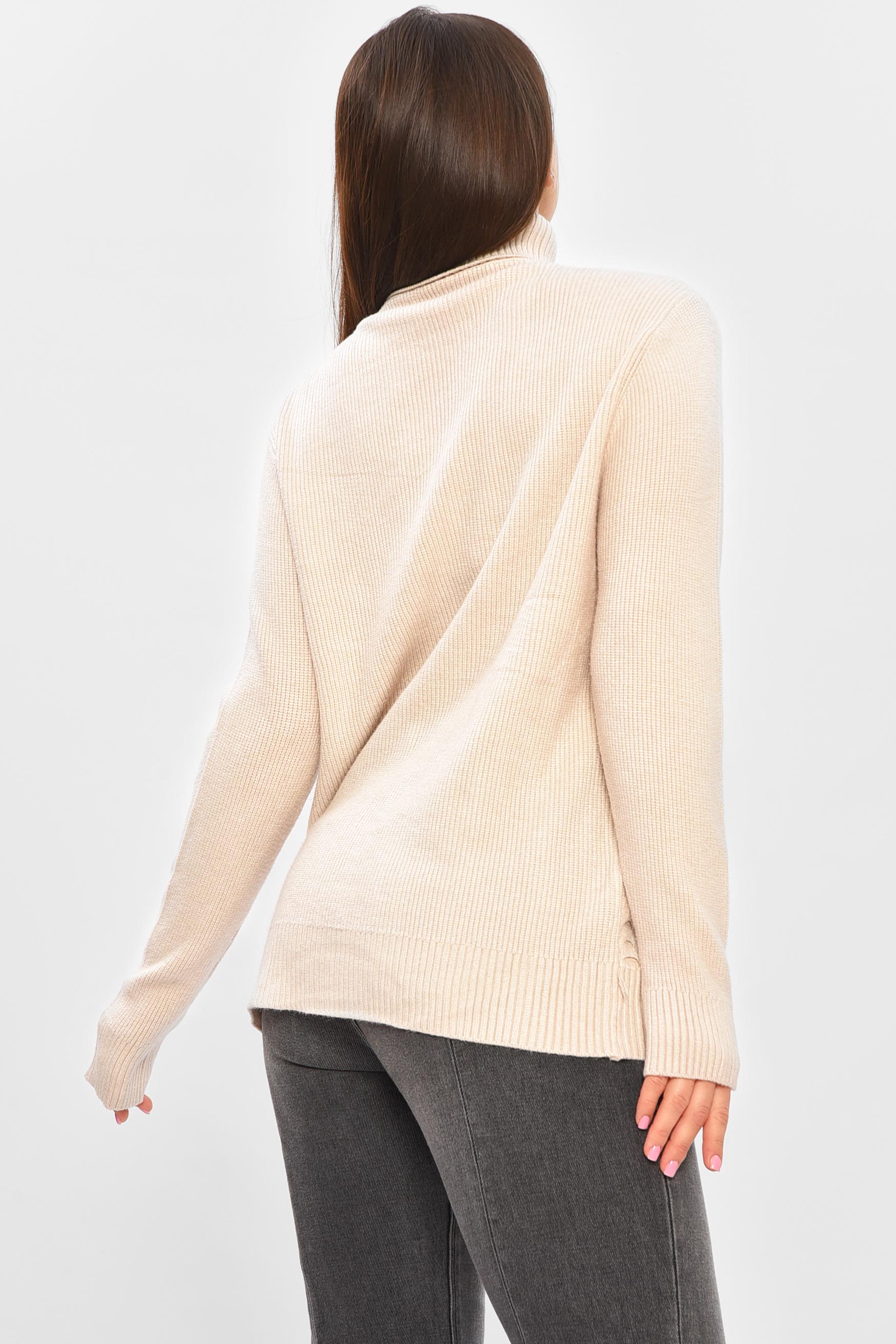 Светр жіночий 206580 однотонний L-XL Світло-бежевий (206580_!335337_46-48) - фото 3 Светр жіночий 206580 однотонний L-XL Світло-бежевий (206580_!335337_46-48) - фото 3