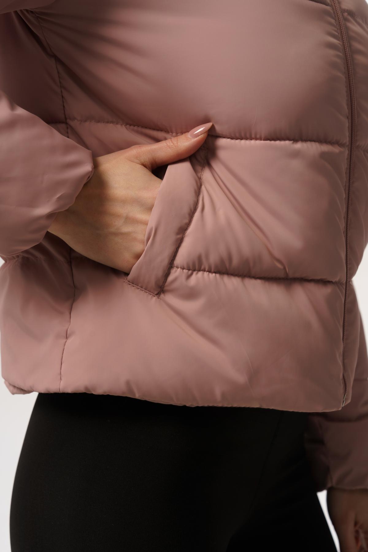 Куртка жіноча коротка Intruder Lolita весняно-осіння M-L Пудровий (1614676979/4/2) - фото 2 Куртка жіноча коротка Intruder Lolita весняно-осіння M-L Пудровий (1614676979/4/2) - фото 2