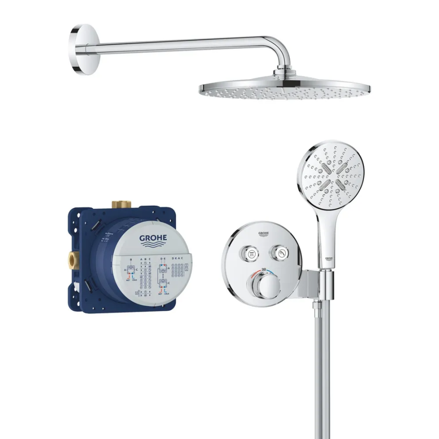 Душевая система скрыта с термостатом Rainshower Mono 310 Grohe Grohtherm SmartControl Chrome (34866000)