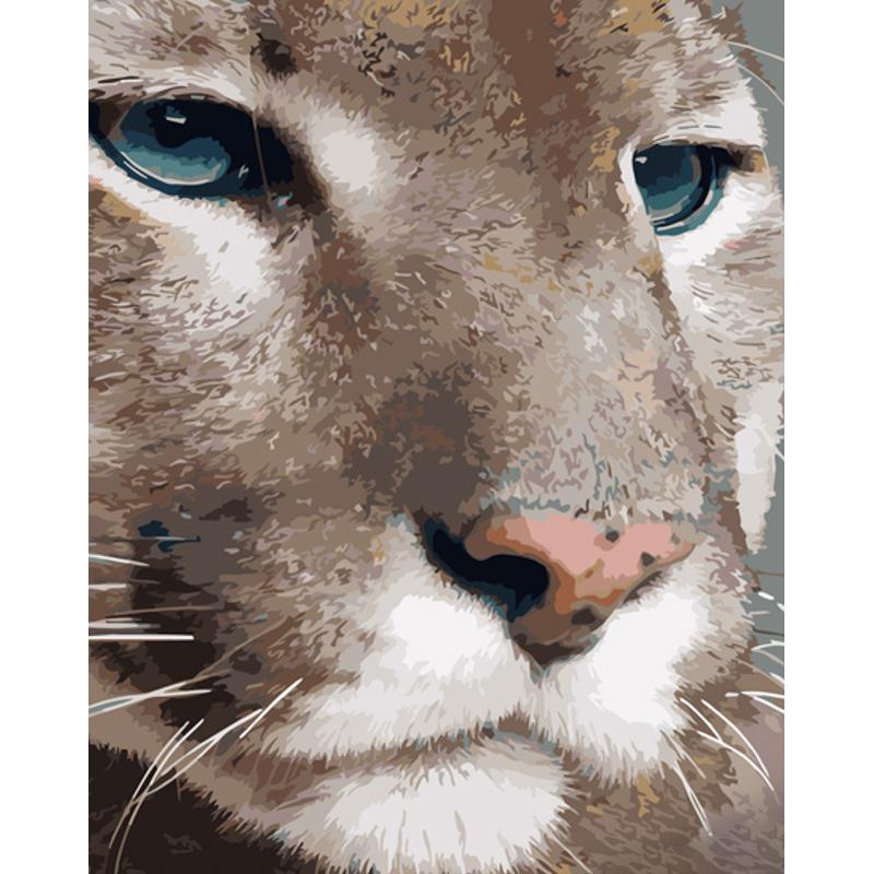 Картина по номерам Strateg Премиум Игривая пума 40x50 см (GS1334)