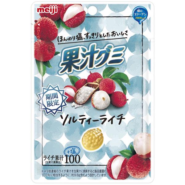 Мармелад колагеновий Лічі - ацеролу MEIJI Salted lychee 51 г