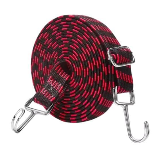 Резинка крепежная на багажник с крючками двойная 2,4 м Резинка крепежная на багажник с крючками двойная 2,4 м