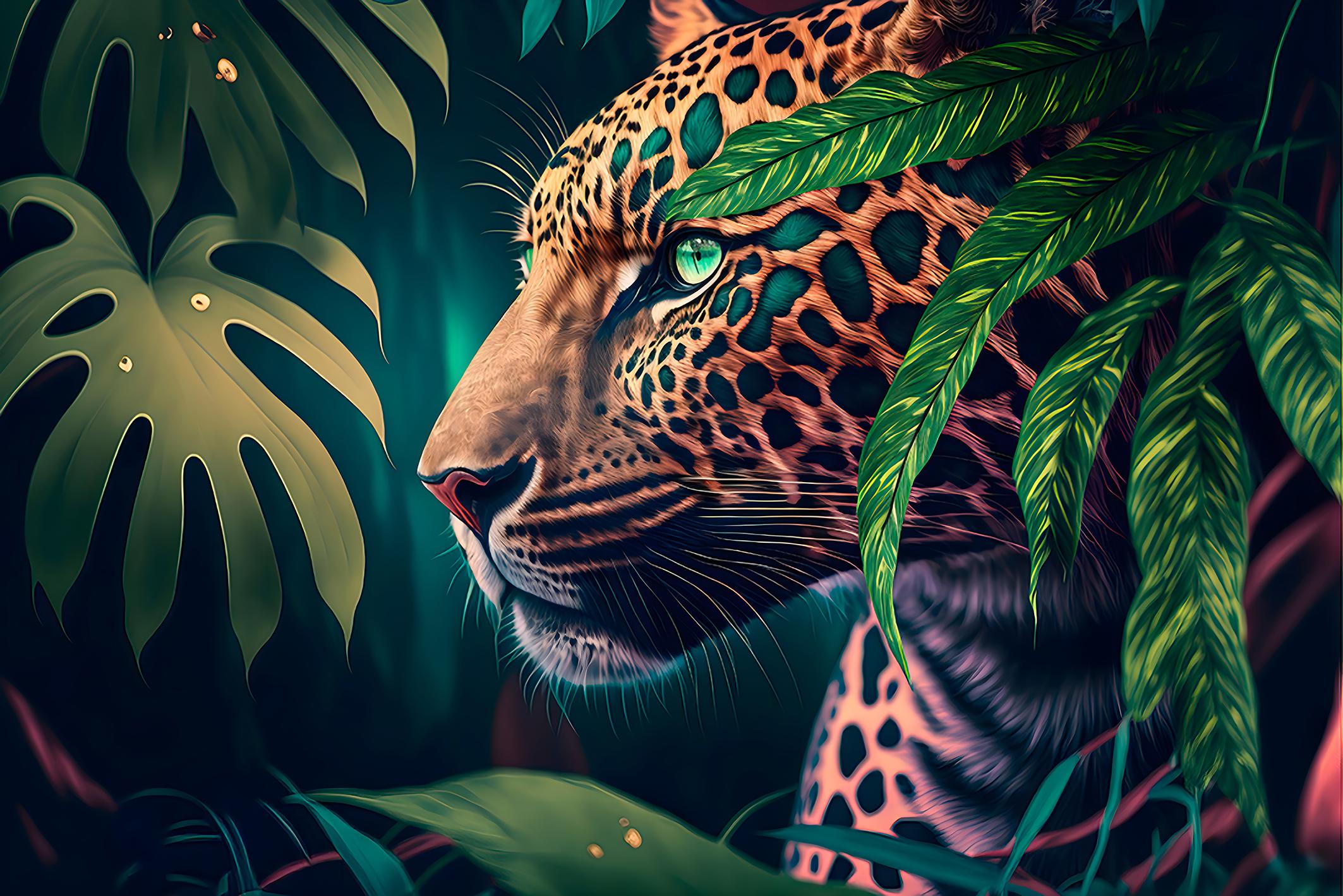 Фотообои флизелиновые Upstream Ягуар 285х190 см (S5NTR-098/4)