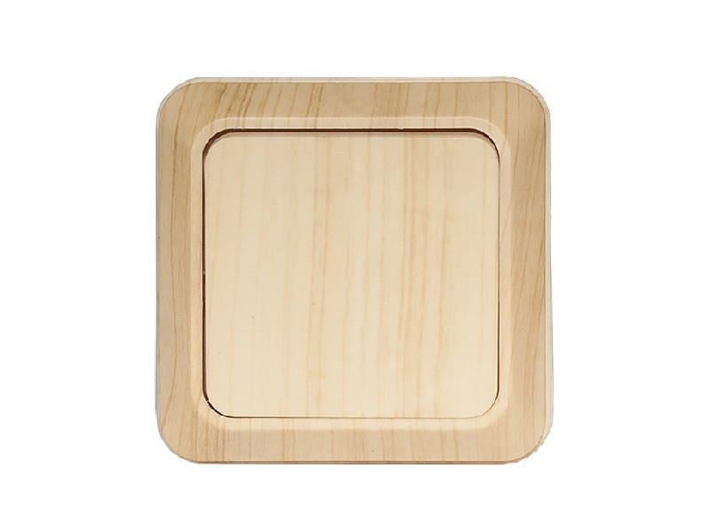 Выключатель одноклавишный накладной Luxel 2802 OPERA Сосна (27551122)