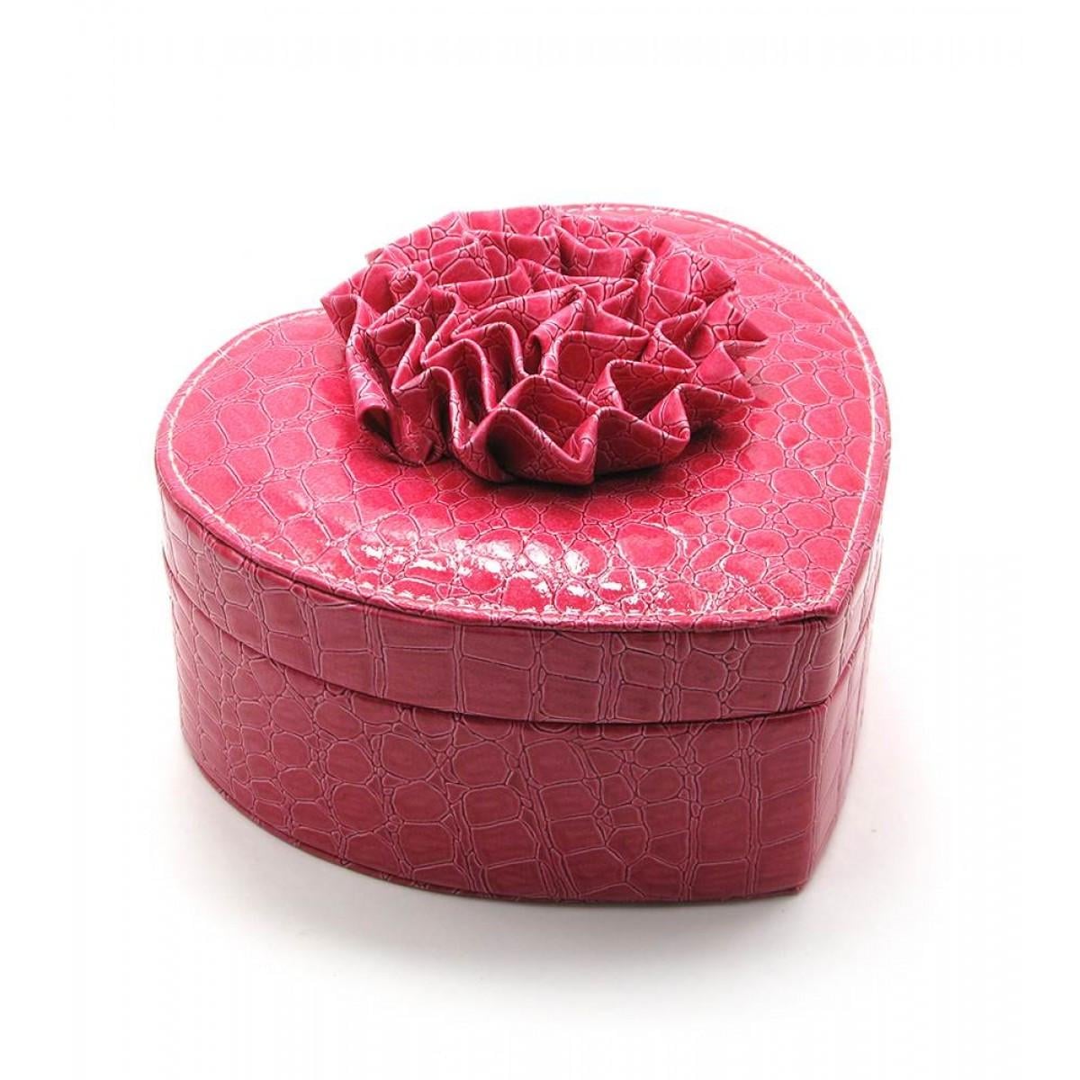 Скринька для біжутерії сердечко 17,5х18,5х11 см